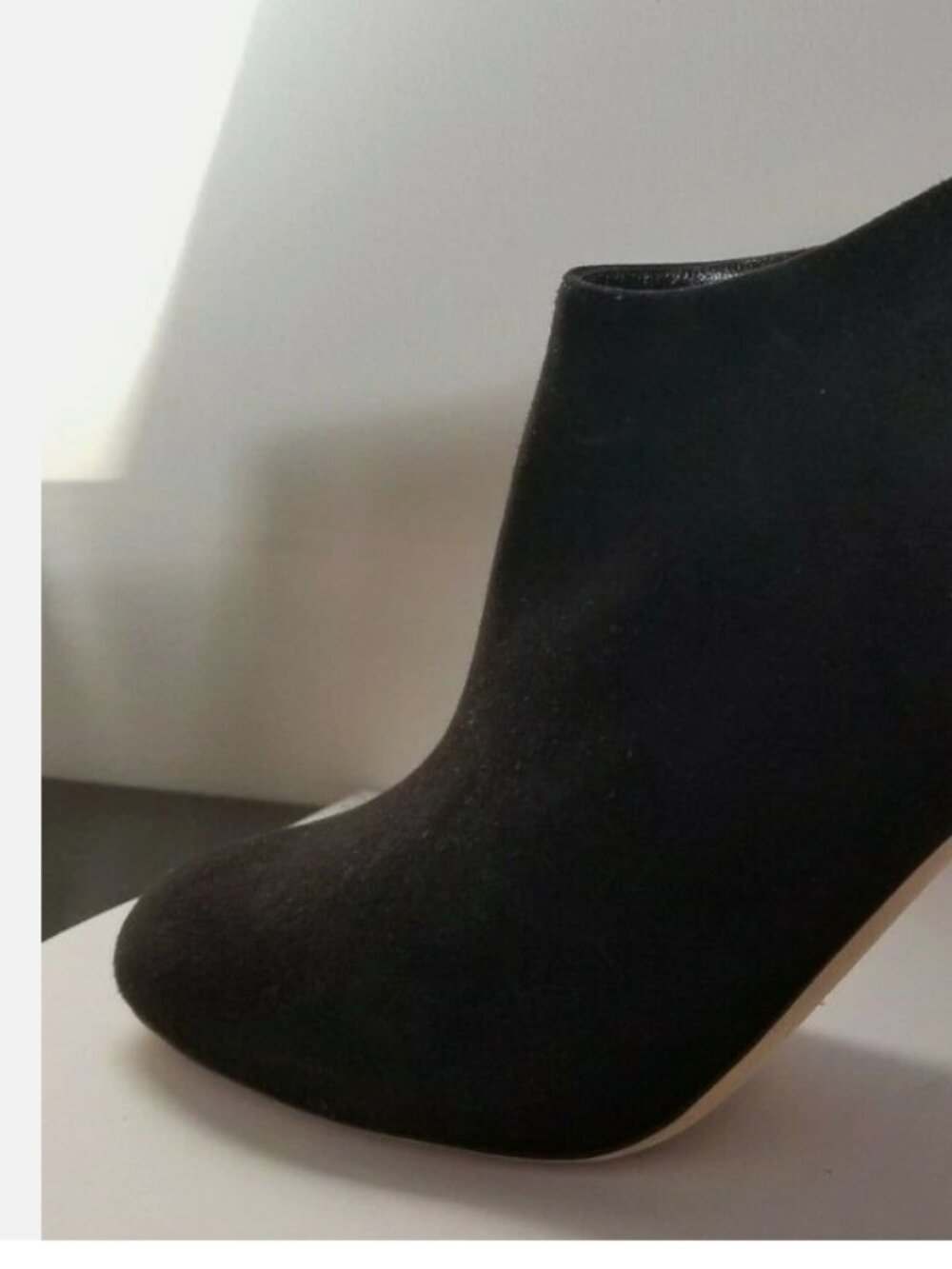 NWT Jimmy Choo Mendez Black Suede Stiletto Ankle Shoes Booties Size 39 - ITALY - Picture 7 of 12